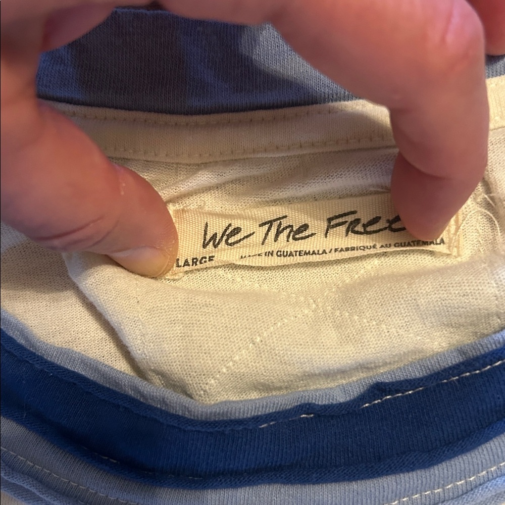 Free People We The Free Sport Mix Tee. Size Large. Like new - never worn. - Picture 2 of 7
